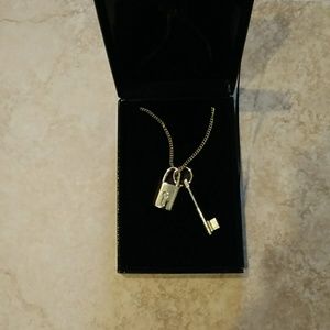 Victoria's secret scandalous lock and key necklace